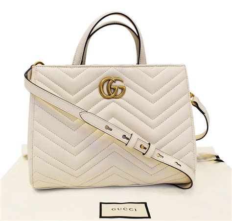 gucci white celebrity|white Gucci marmont small.